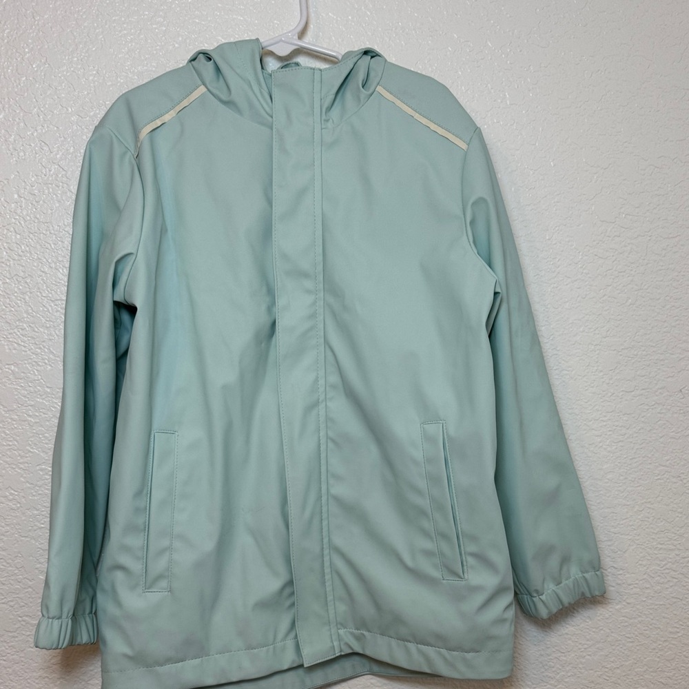 Cat & Jack Mint Green Hooded Raincoat